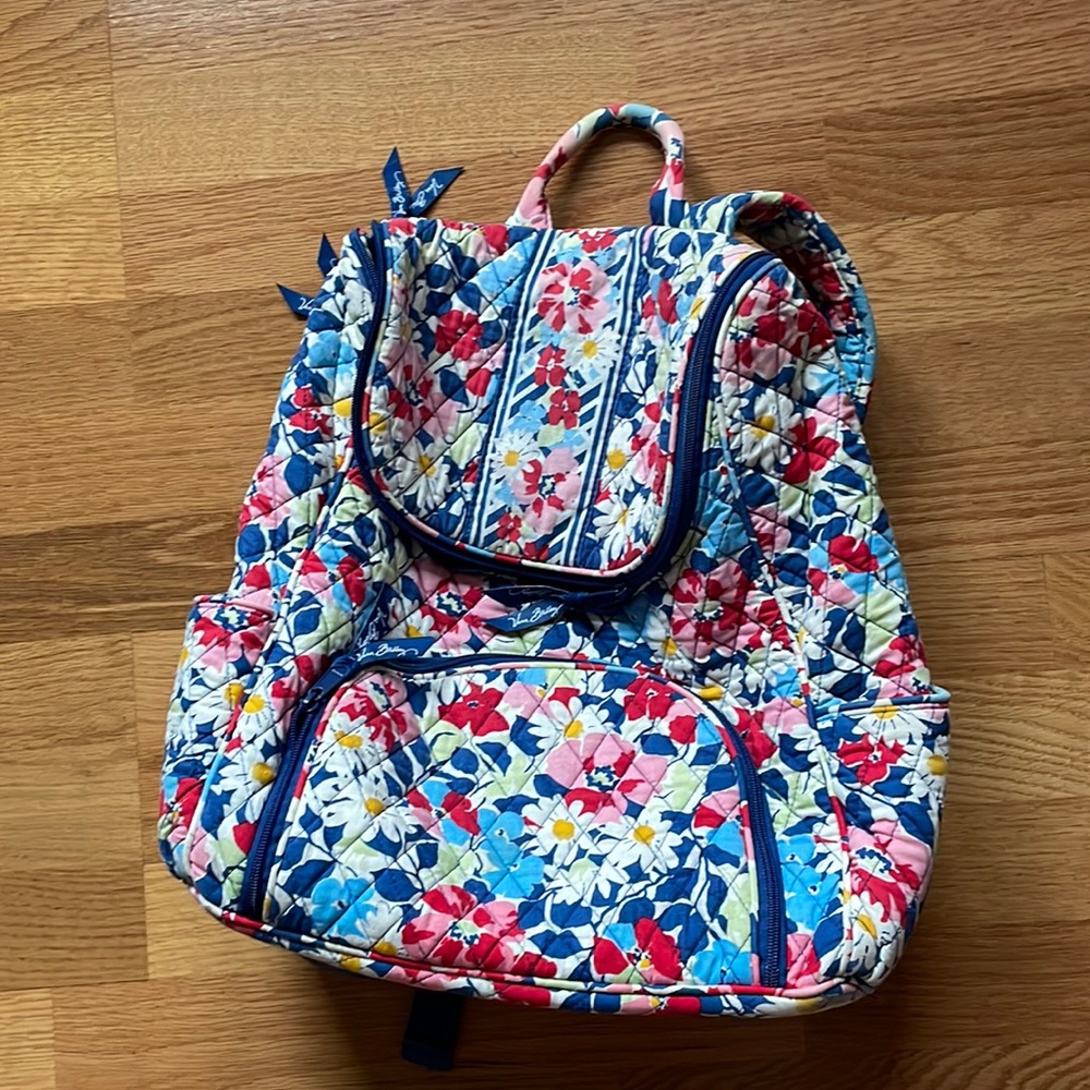 Vera Bradley quilted backpack flowers